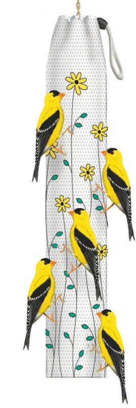 Thistle Sak Finch Feeder Yellow