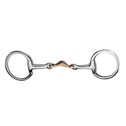 Korsteel Copper 1/4 Moon Mouth Eggbut Snaffle
