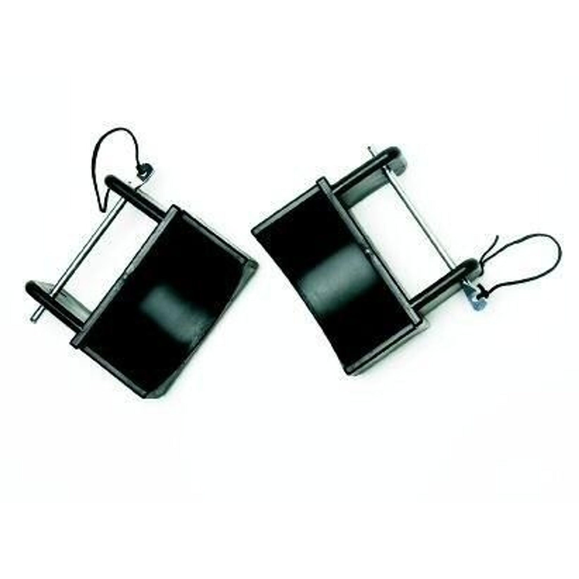 Steel Jump Cups with Black Pins Black