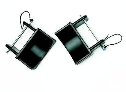 Steel Jump Cups with Black Pins Black