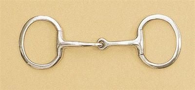 Centaur SS Eggbutt Snaffle W 75Mm Flat Rings