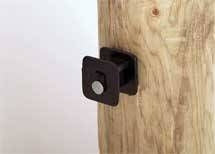 Black Widow Wood Fence Post Insulator 25 Pack Blk