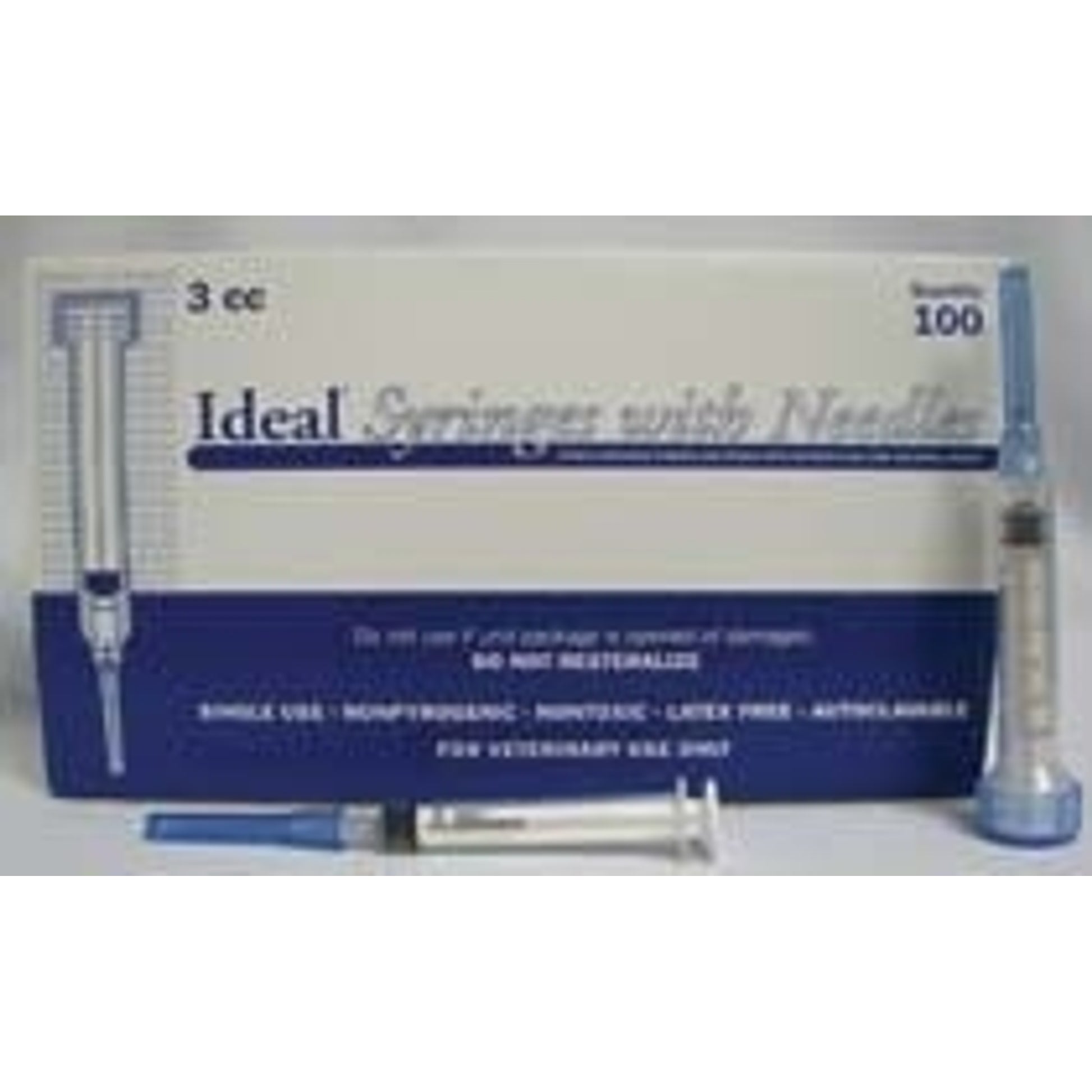 Disposble Luer Lck Syr W Nedle 3mm 100 Pk