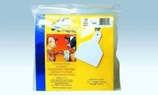 Ztags Blank Cow White