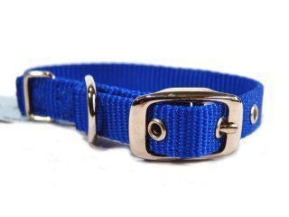 Single Thck Nyln Dlx Dg Collar 5/8 X14 Blu