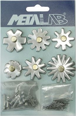 Metalab Stainless Steel Brushed Spur Rowels Card B