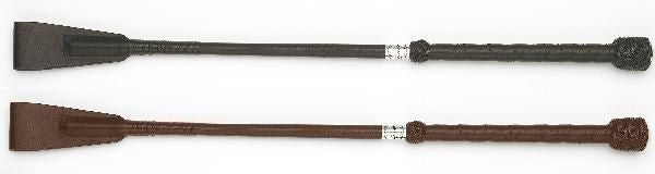 County Perforated Leather Handle Bat 16 Black