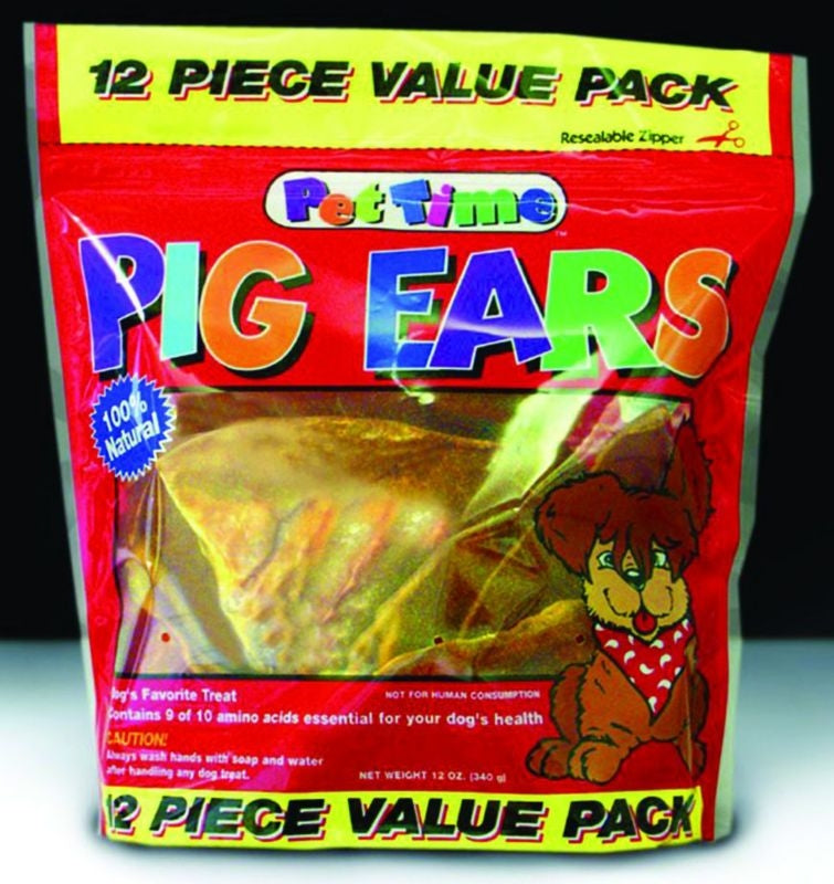 Snooter Smoked Pig Ears Bulk 12 PACK