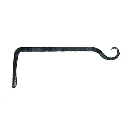 Hookery Straight Hanger Upturn Hook 6 Black