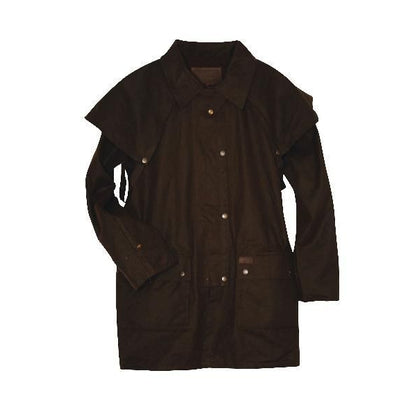 Outback Men Bush Ranger Short Oilskin Jacket 3X Bk