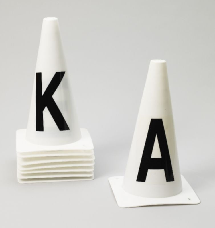 Ovation Dressage Cones -Set Of 8 White