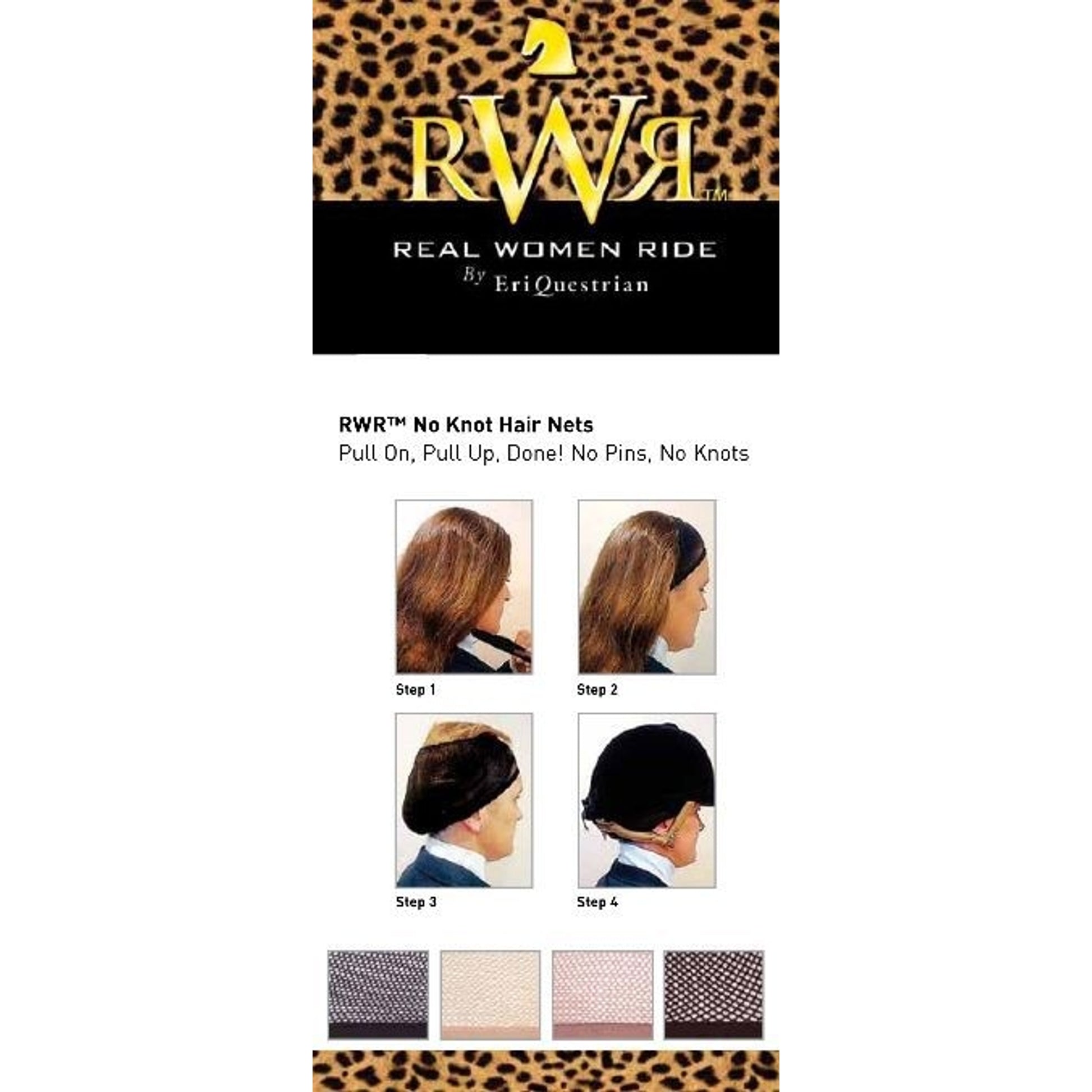 Real Women Ride No Knot Hair Net