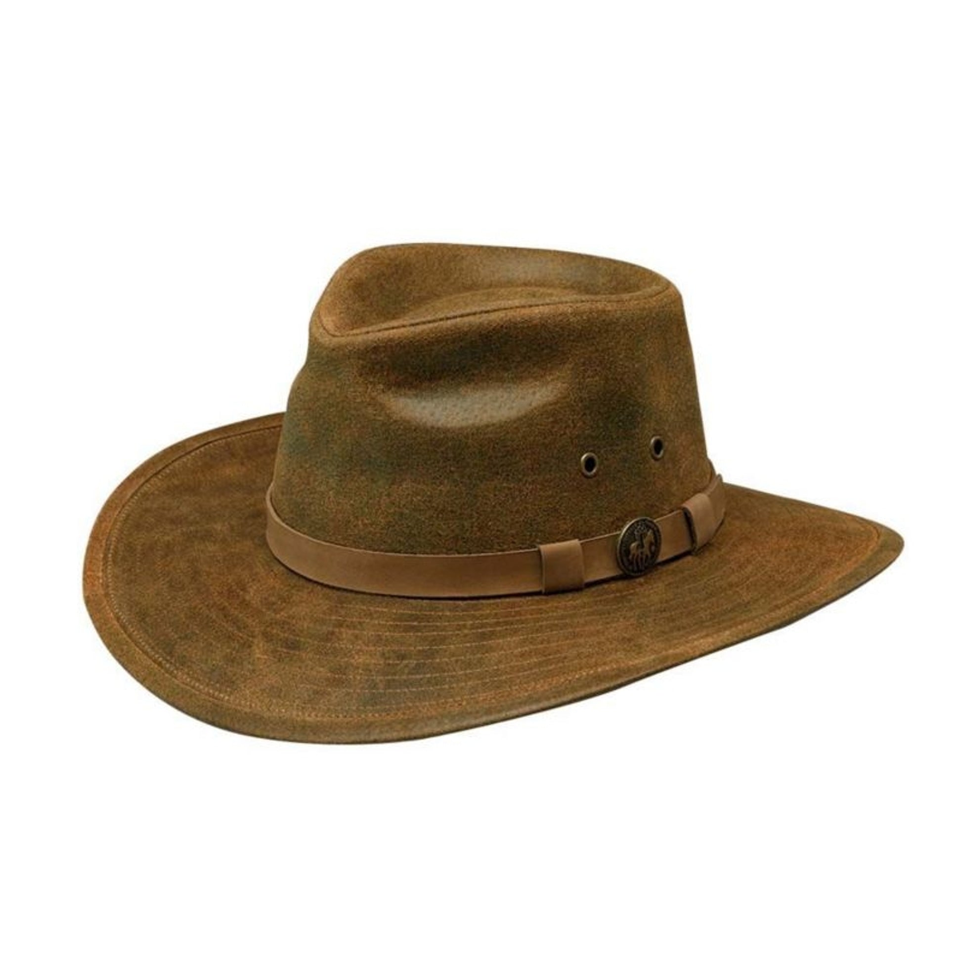Outback Trading Kodiak Leather Hat S Brown
