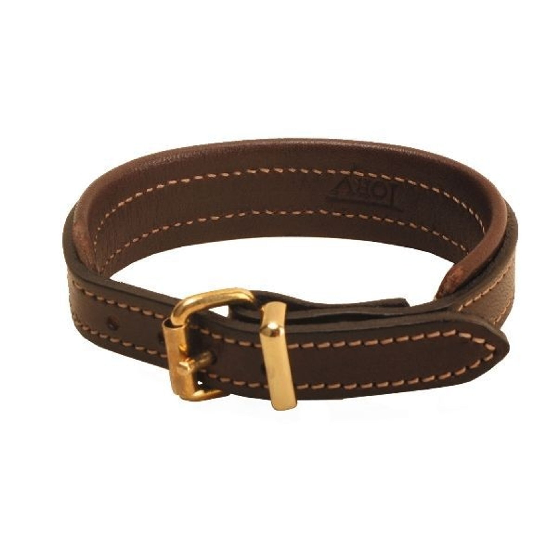 Tory 1/2In Padded Bracelet Brass Buckle 9In Blk