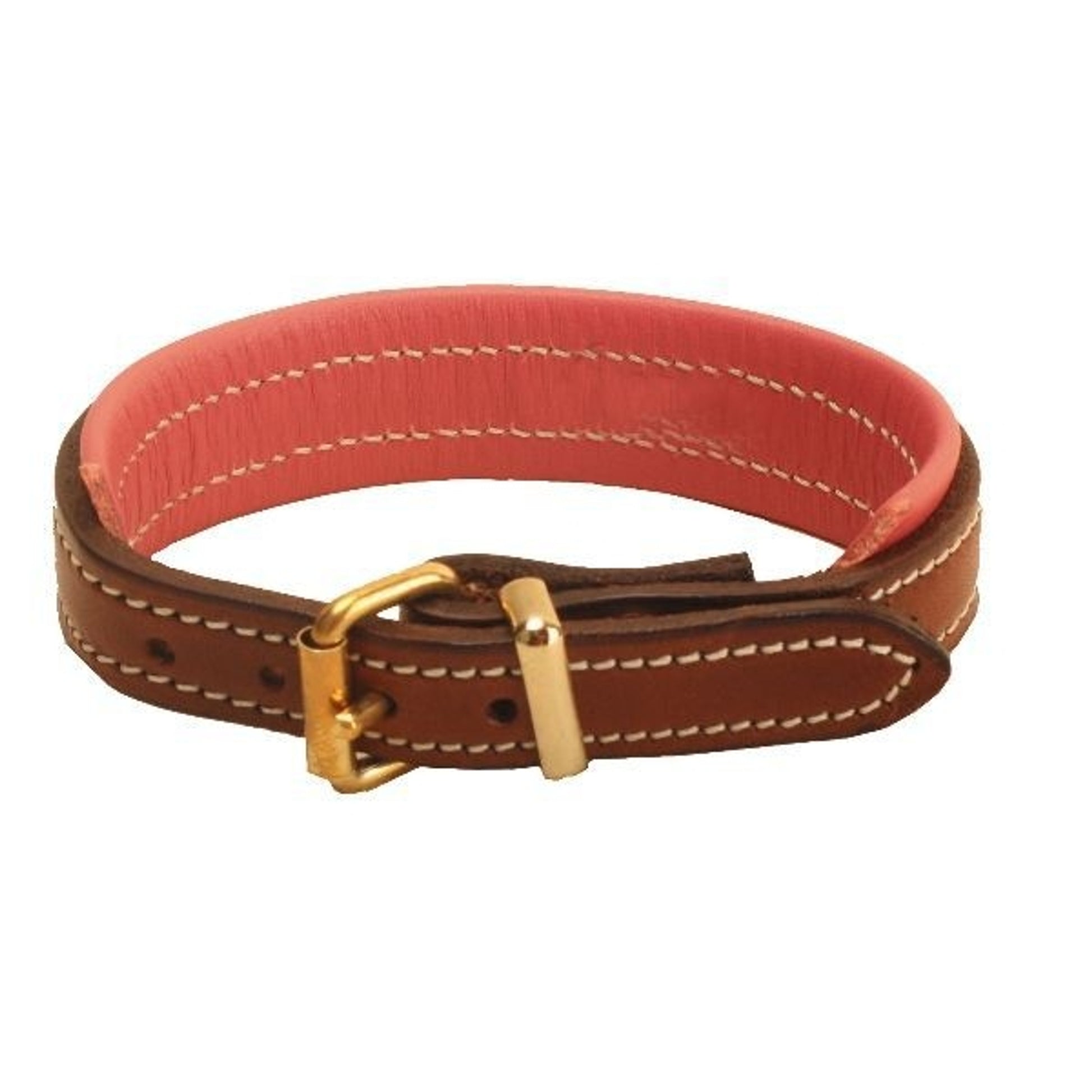 Tory 1/2In Padded Bracelet Brass Buckle 9In Blk