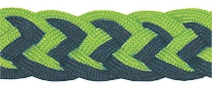 Tory Braided Barrel Rein With Knots Blk/Gry