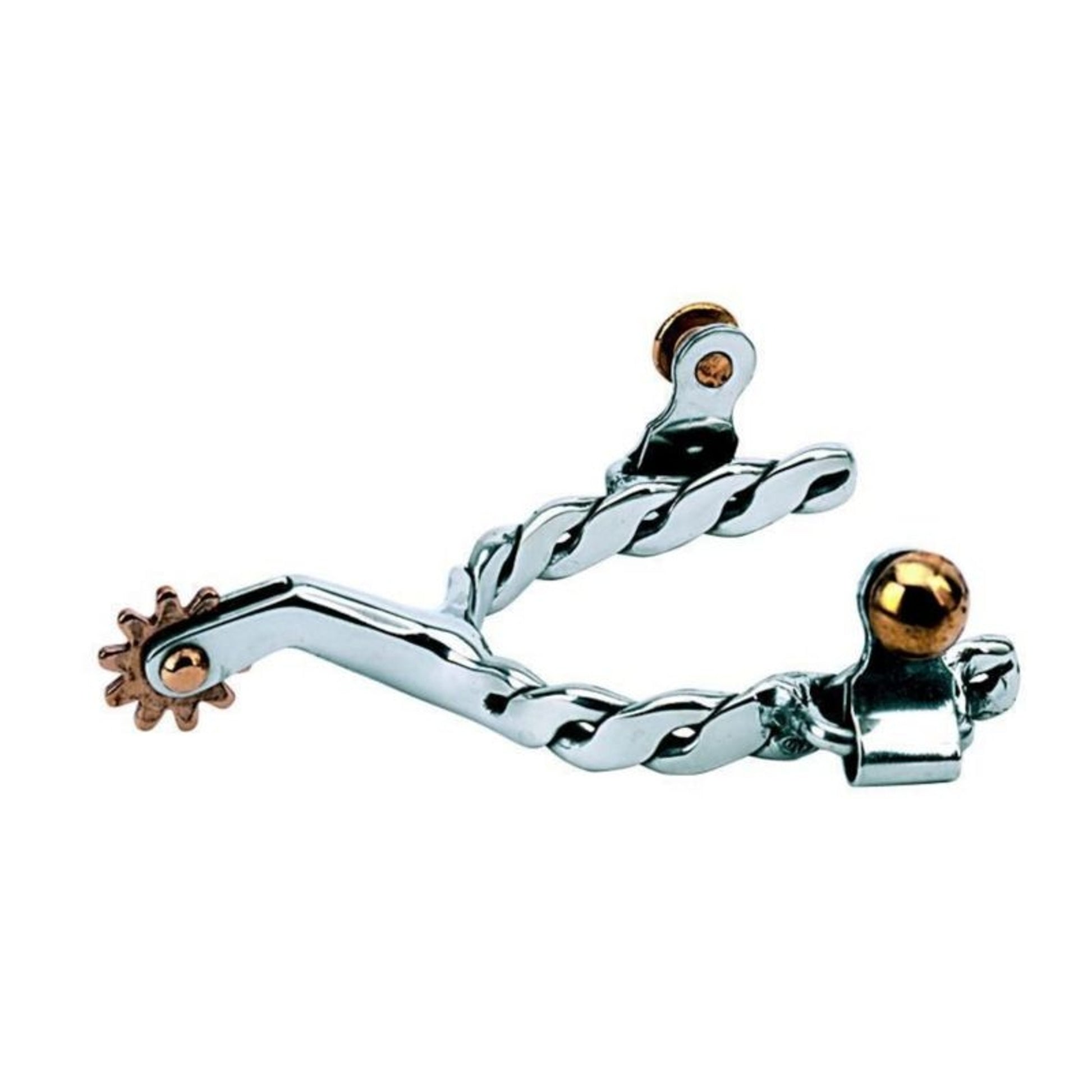 Weaver Leather Kids Spurs With Twisted Band 1.75 Brn