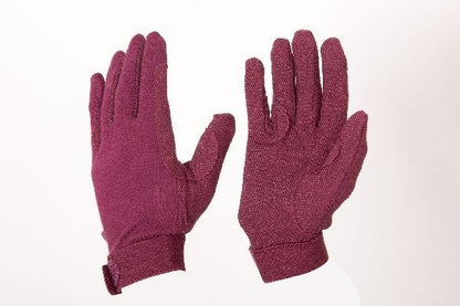 Eous Kids Cotton Gloves Xx-Small Burgundy
