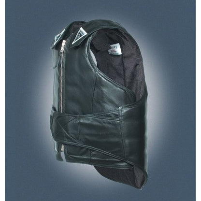 Phoenix RR Leather Protective Rodeo Vest L Bk