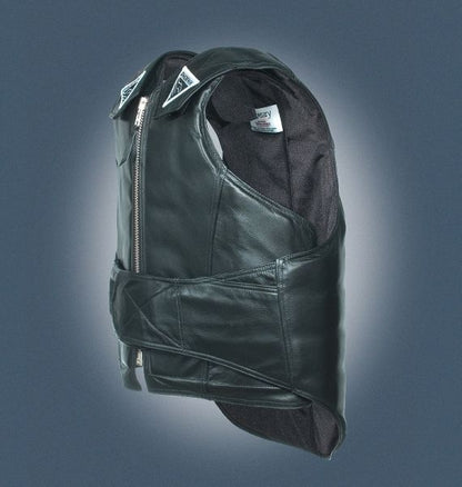 Phoenix RR Leather Protective Rodeo Vest L Bk
