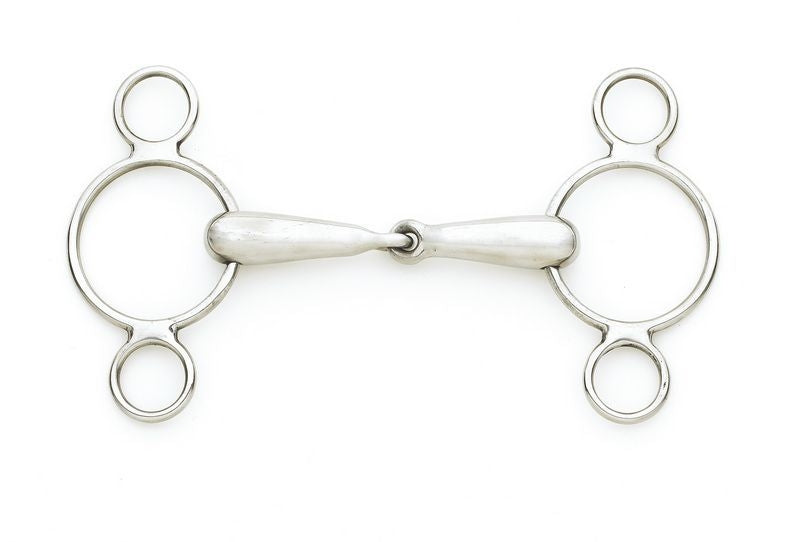 Centaur SS 2-Ring Gag With Hollow Mouth 5