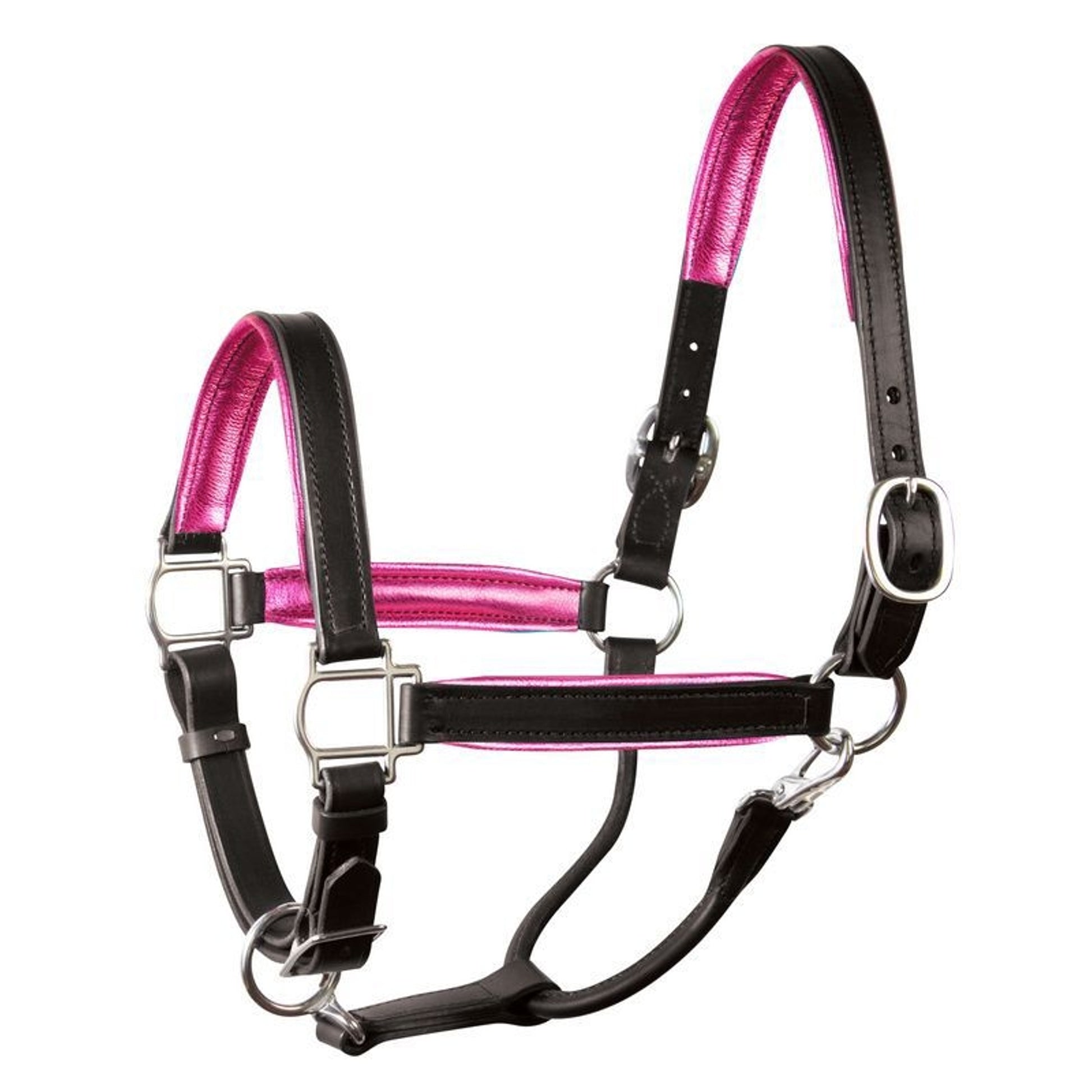 Perri's Soft Metallic Padded Leather Halter