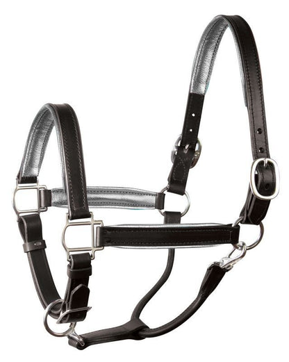 Perri's Soft Metallic Padded Leather Halter