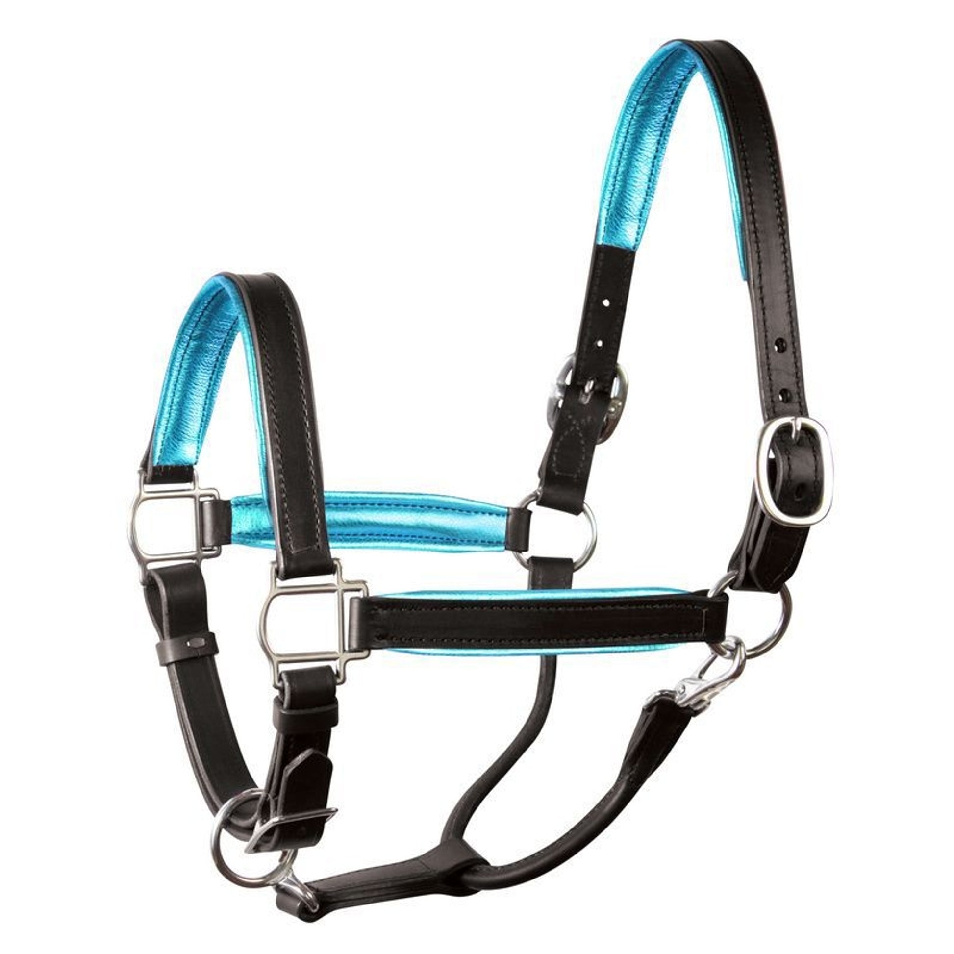 Perri's Soft Metallic Padded Leather Halter