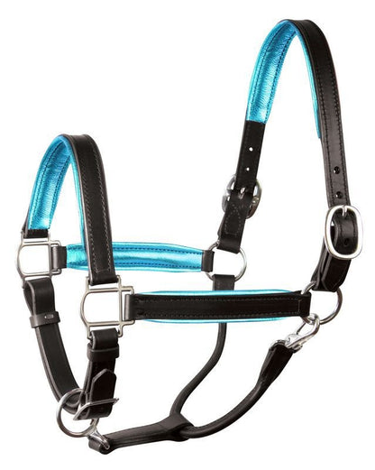 Perri's Soft Metallic Padded Leather Halter