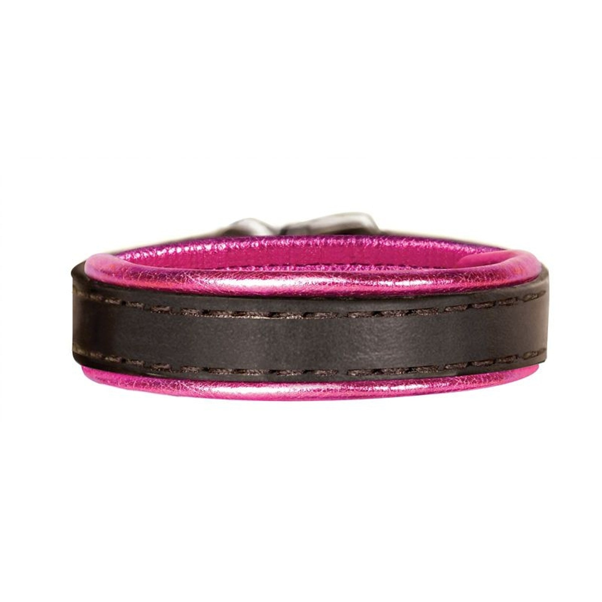 Perri's Metallic Padded Leather Bracelet One Size