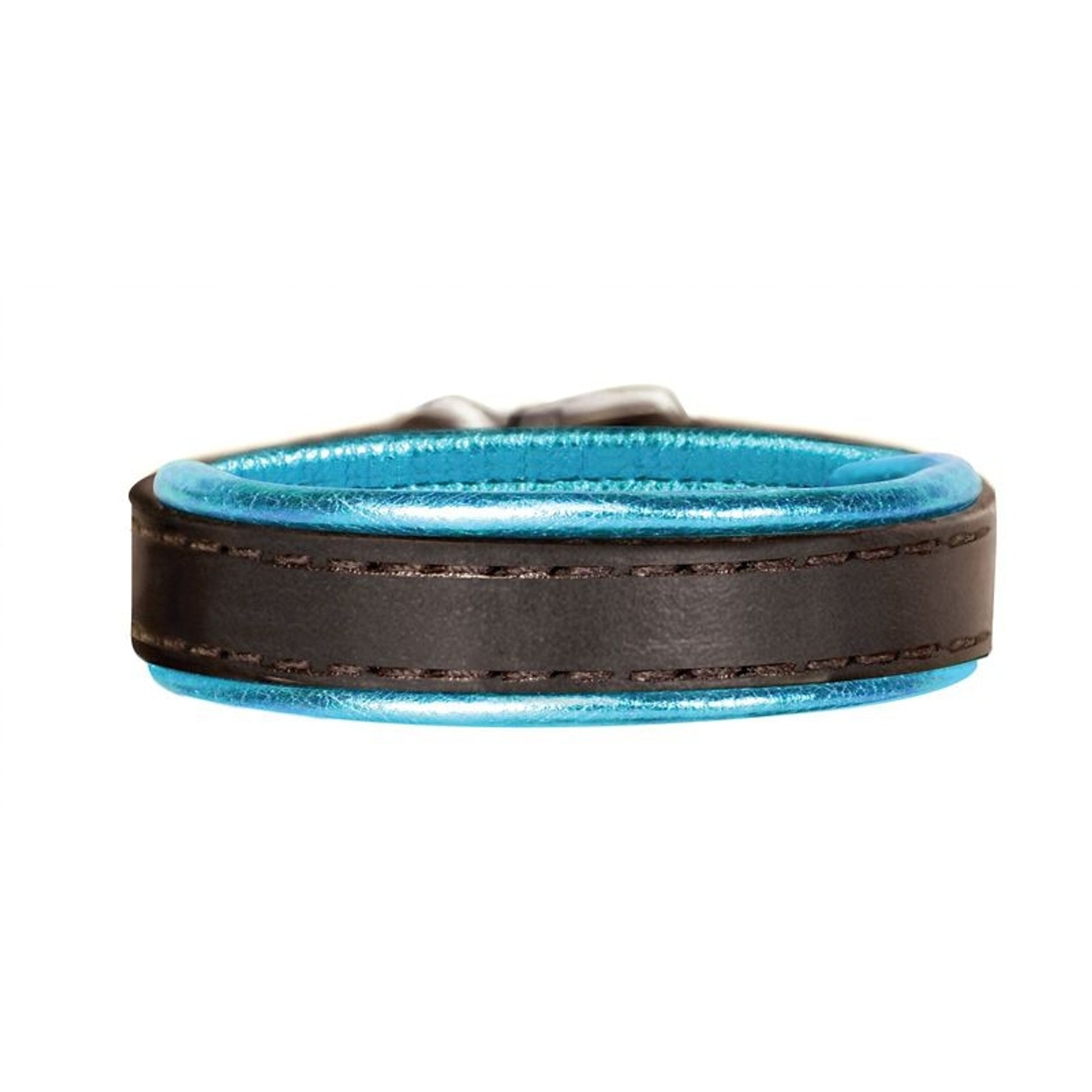 Perri's Metallic Padded Leather Bracelet One Size