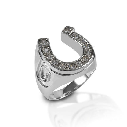 Kelly Herd Mens Horseshoe Ring 10