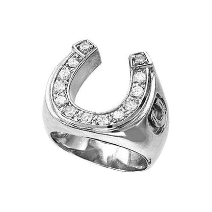 Kelly Herd Mens Horseshoe Ring 10