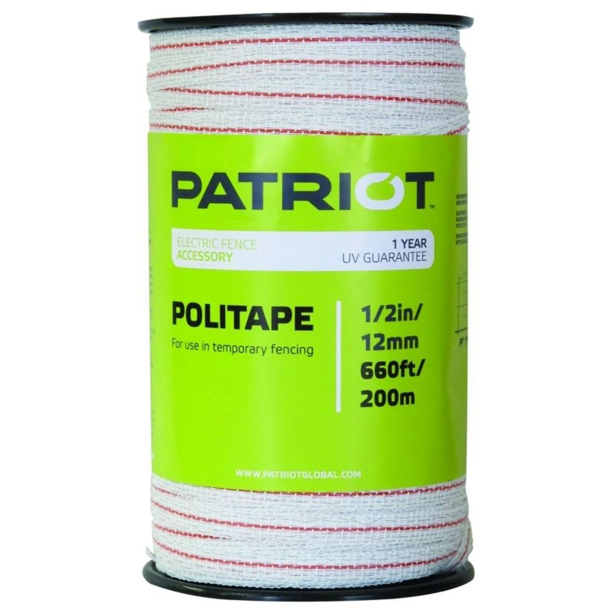 Patriot Polytape 660ft x 1/2 White