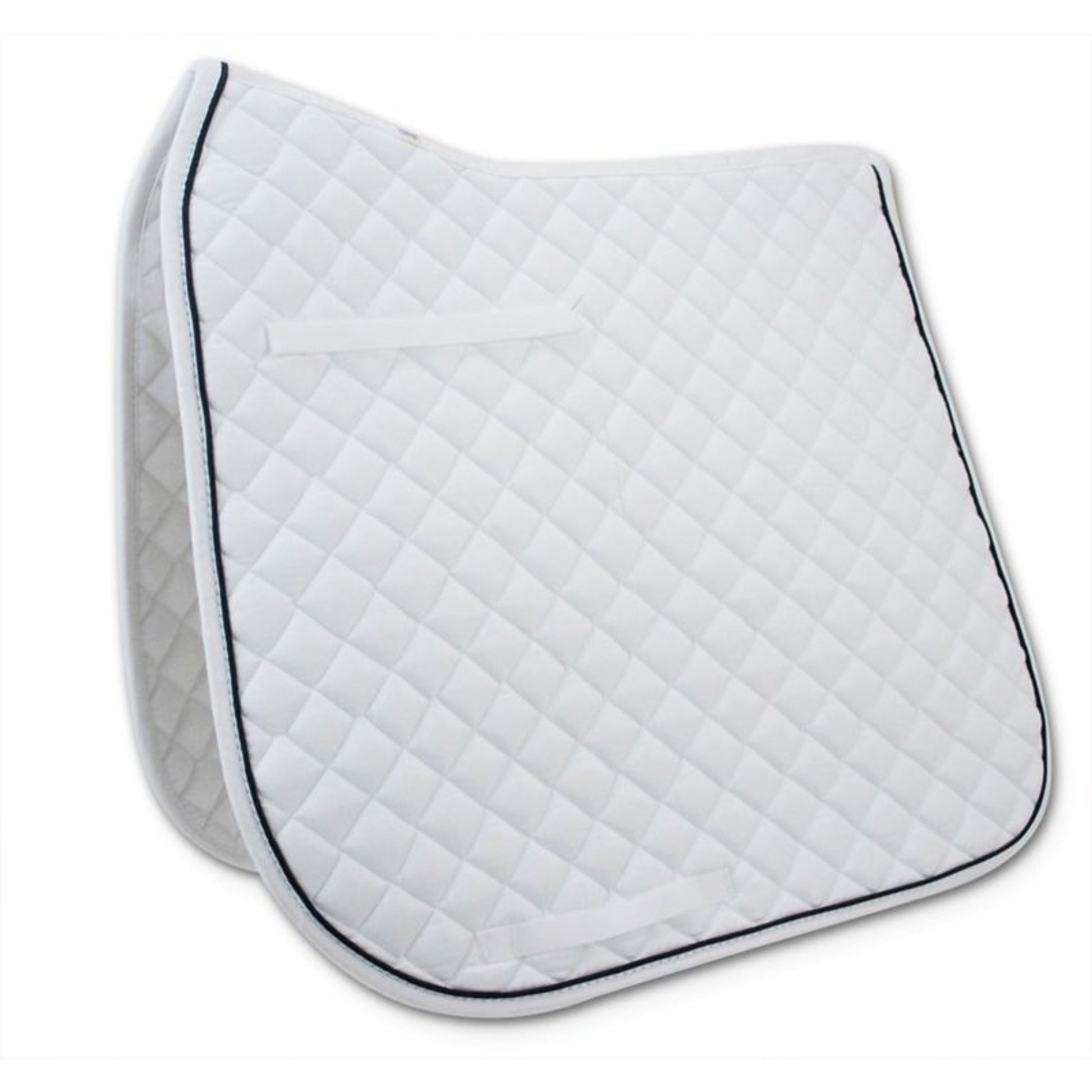 Passport Diamond-Quilted Dressage Pad 23 x43 Bk/Wh