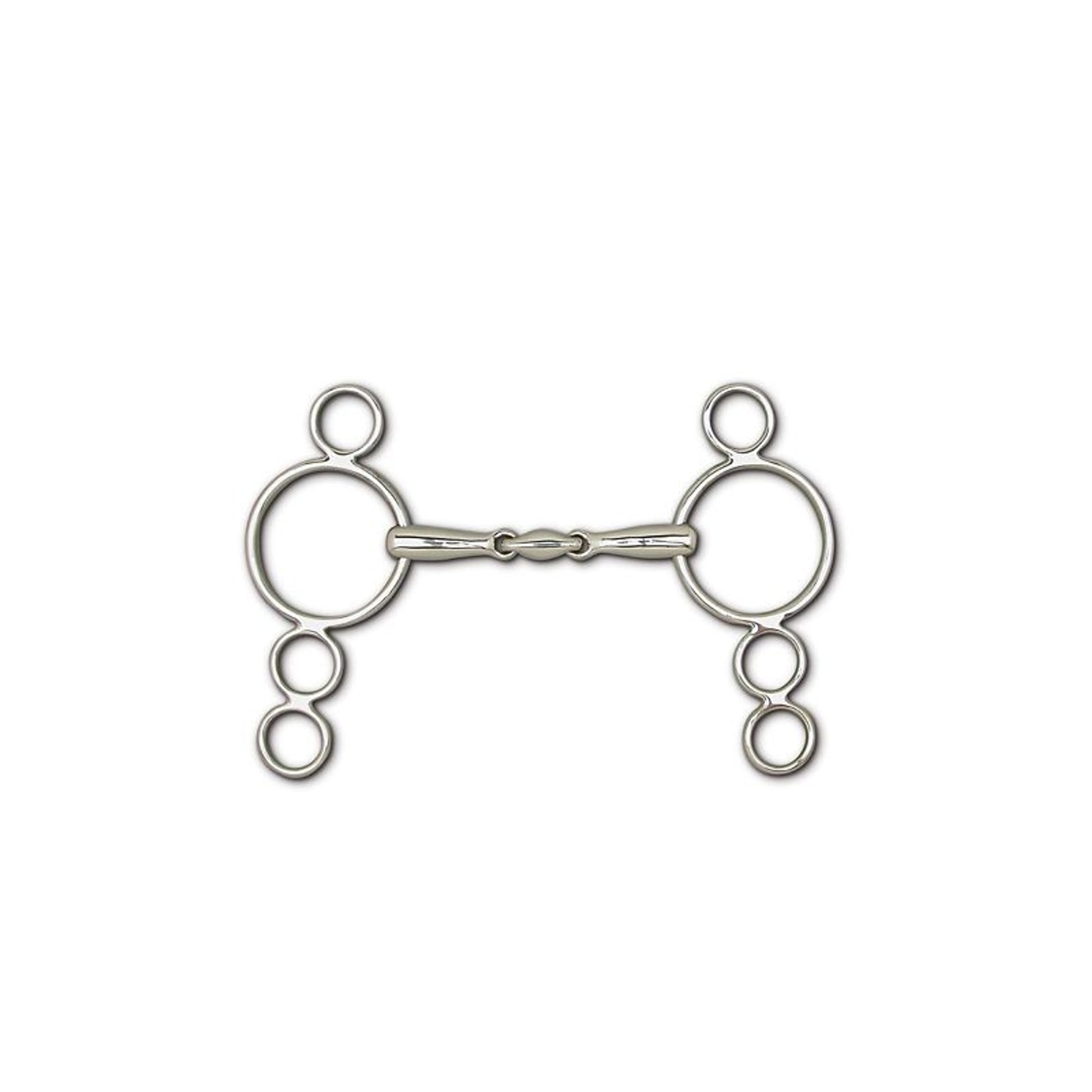 Toklat 3-Piece Snaffle 4-Ring Continental Gag 5
