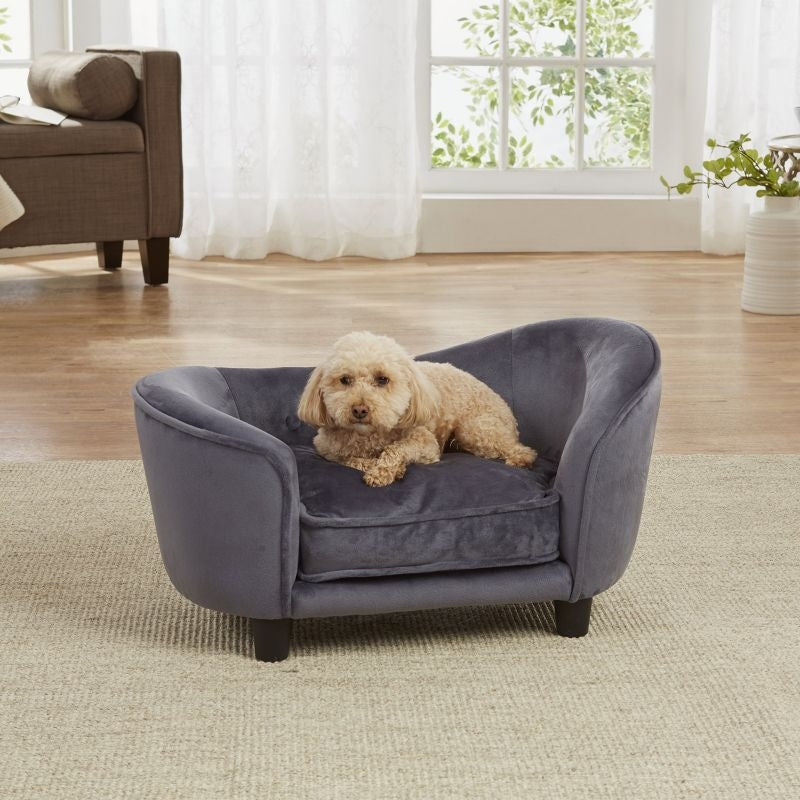 Enchanted Home Pet Dark Grey Snuggle Dog Bed