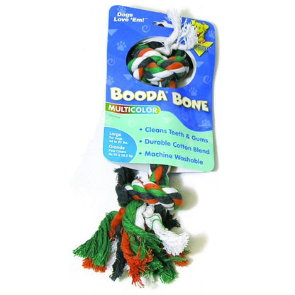 2 Knot Multicolor Rope Bone Dog Toy