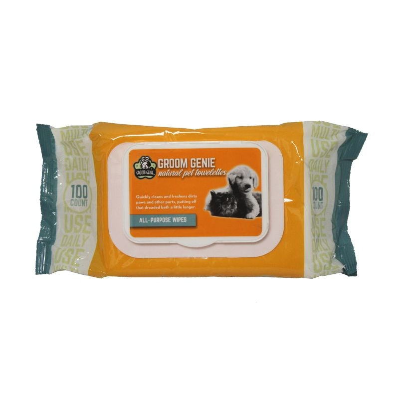 Multipet Groom Genie All Purpose Pet Wipe 100ct