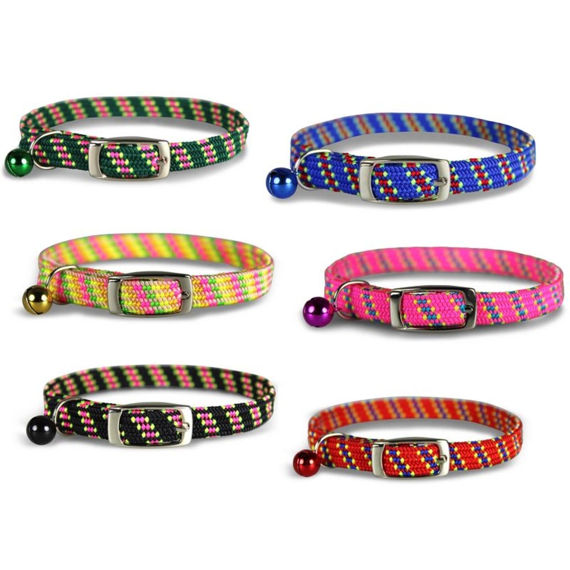 Pattern Stretch Cat Collar