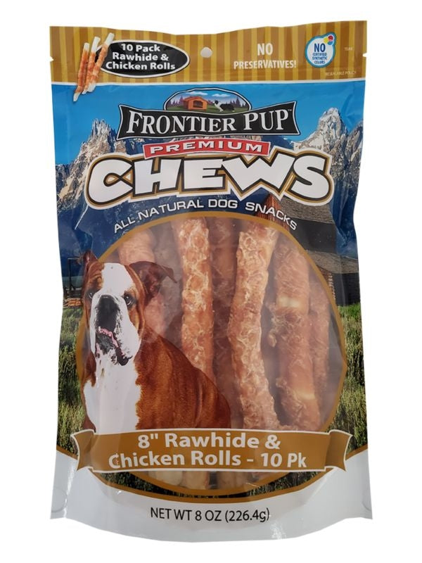 Frontier Pup Chicken/Rawhide Roll