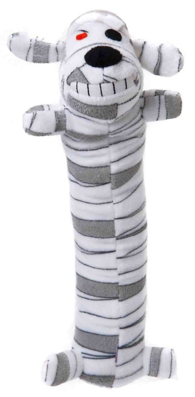 Halloween Loofa Mummy Dog Toy 12in