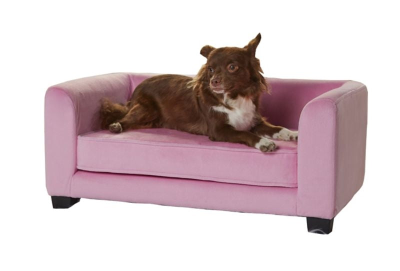 Enchanted Home Pet Surrey Pink Pet Sofa Bed
