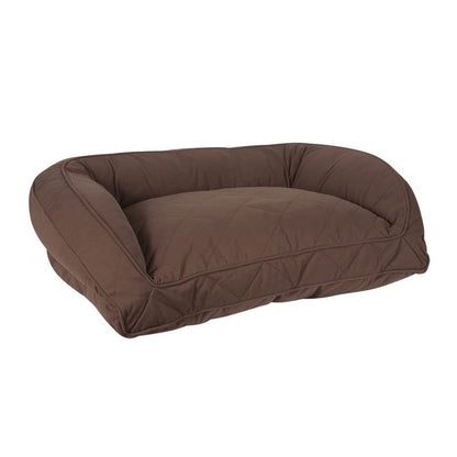Carolina Pet Chocolate Quilted Bolster Dog Bed