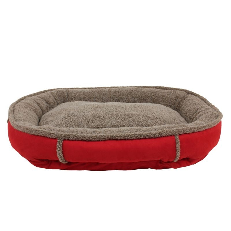 Carolina Pet Red Memory Round Comfy Cup Bed