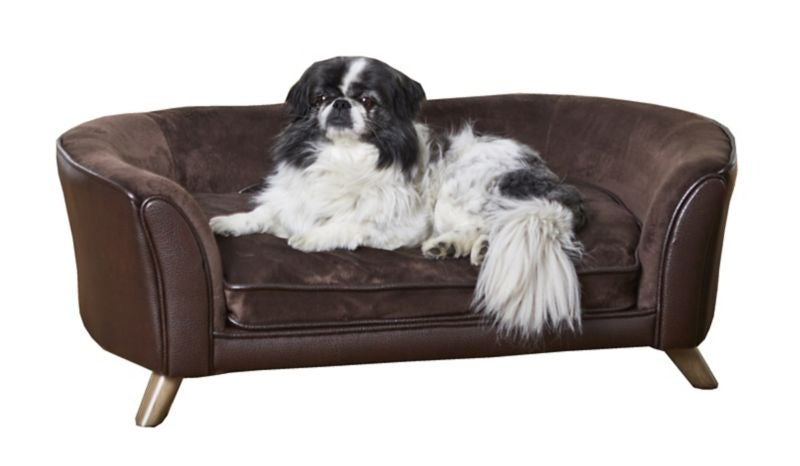 Enchanted Home Pet Paloma Pebble Brown Pet Sofa