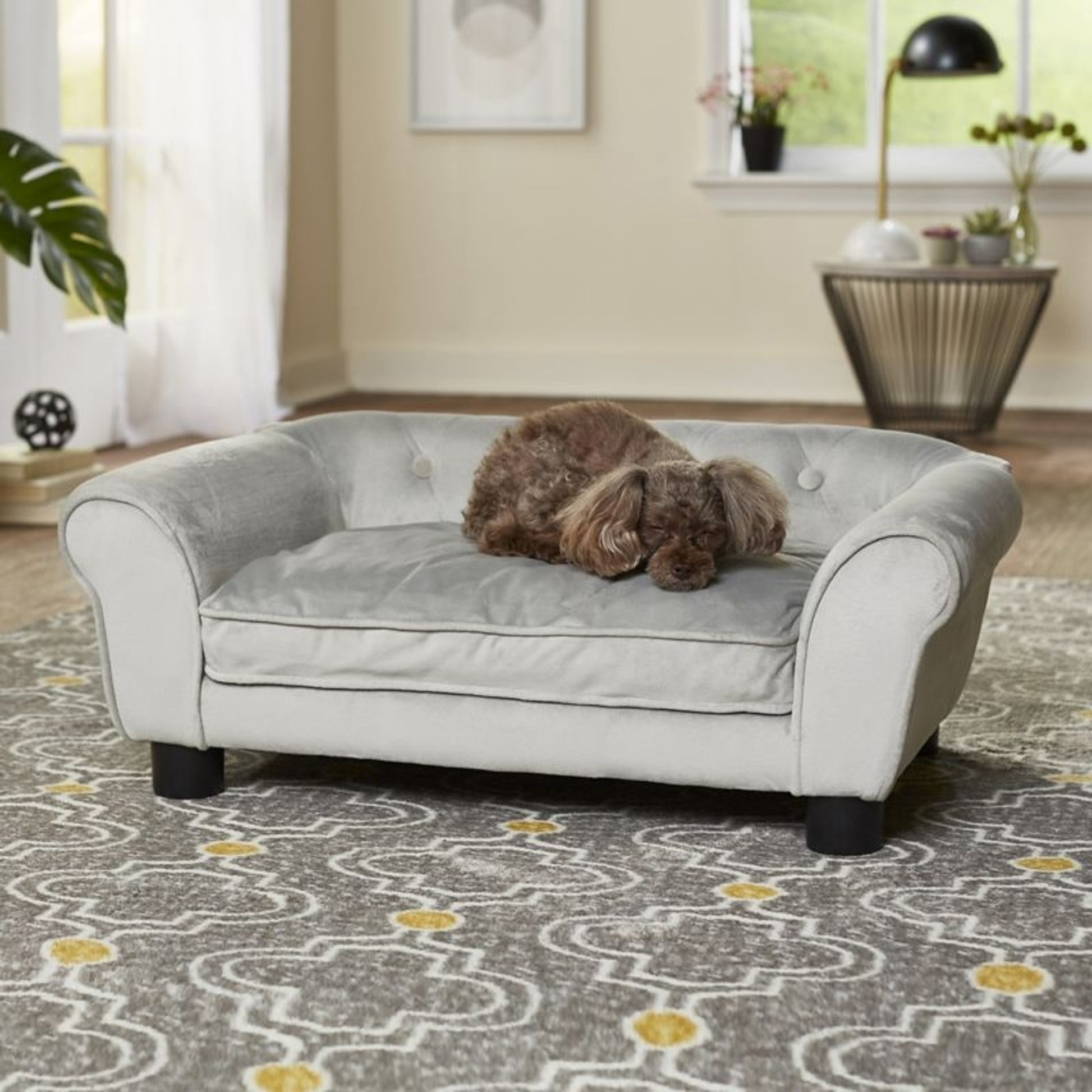 Enchanted Home Pet Charlotte Gray Pet Sofa