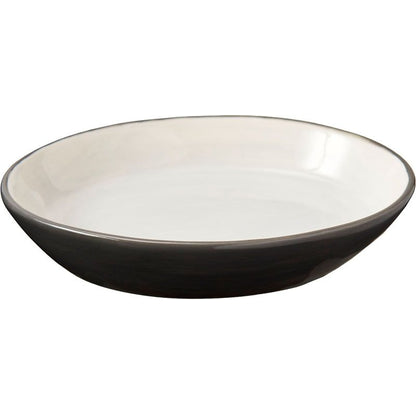 Spot Oval Stoneware Cat Dish