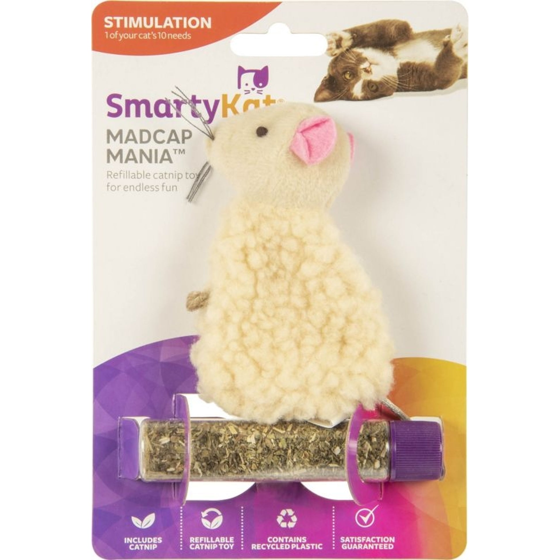 Smartykat Madcap Mania Mouse Catnip Cat Toy