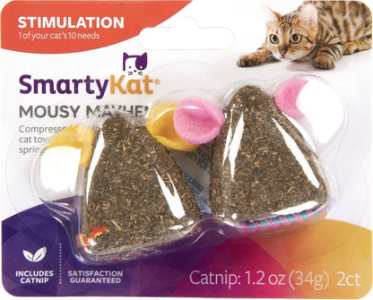 Smartykat Mousy Mayhem Compressed Mice Cat Toys